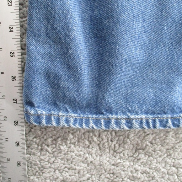 Carhartt Jeans Mens 34x30 Blue Denim Relaxed Fit Straight Work 381-83 Distressed - Picture 6 of 14